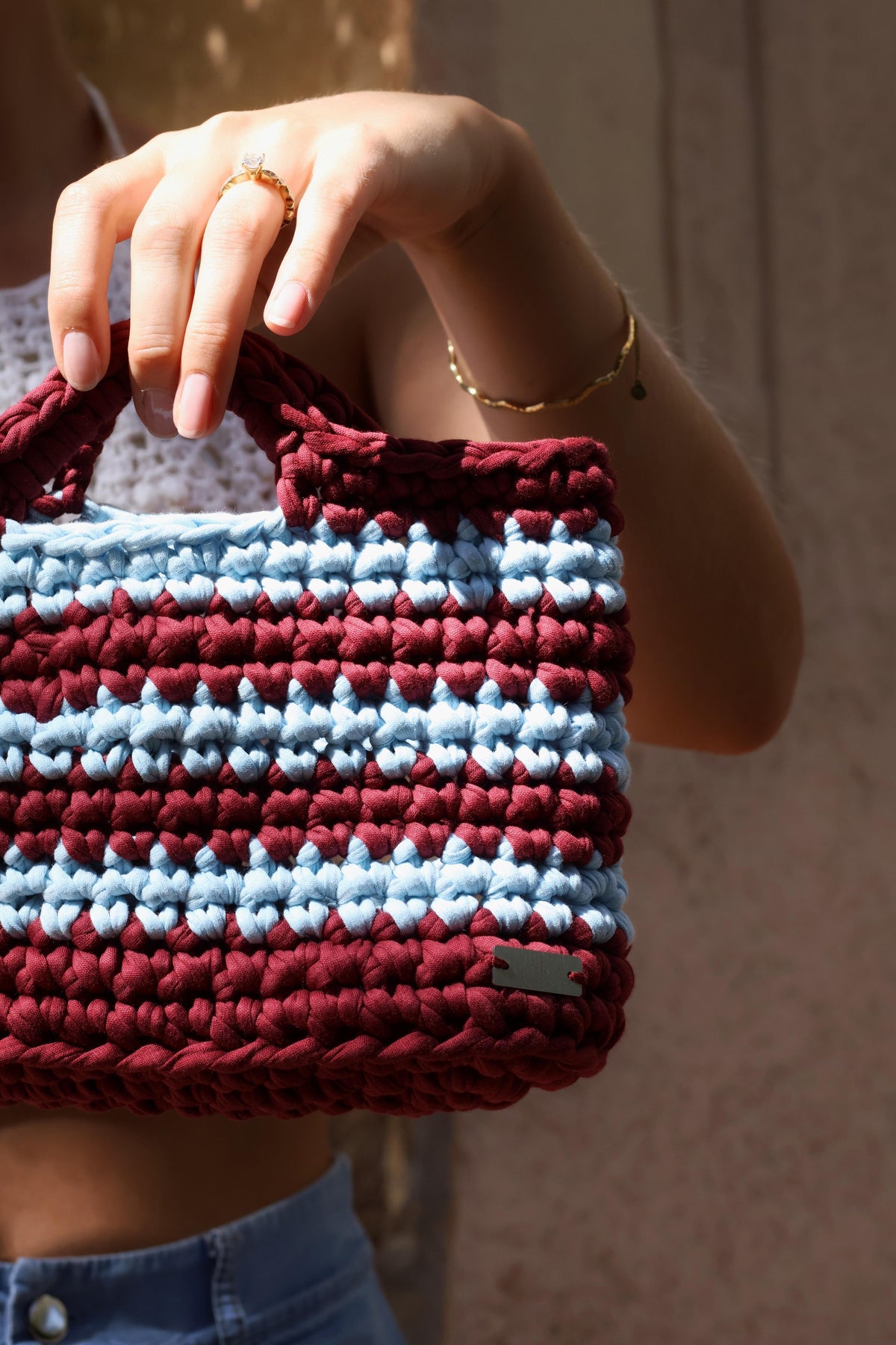 Cala handbag — Merlot frost