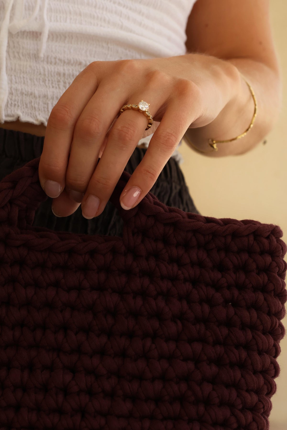 Cala handbag — Burgundy